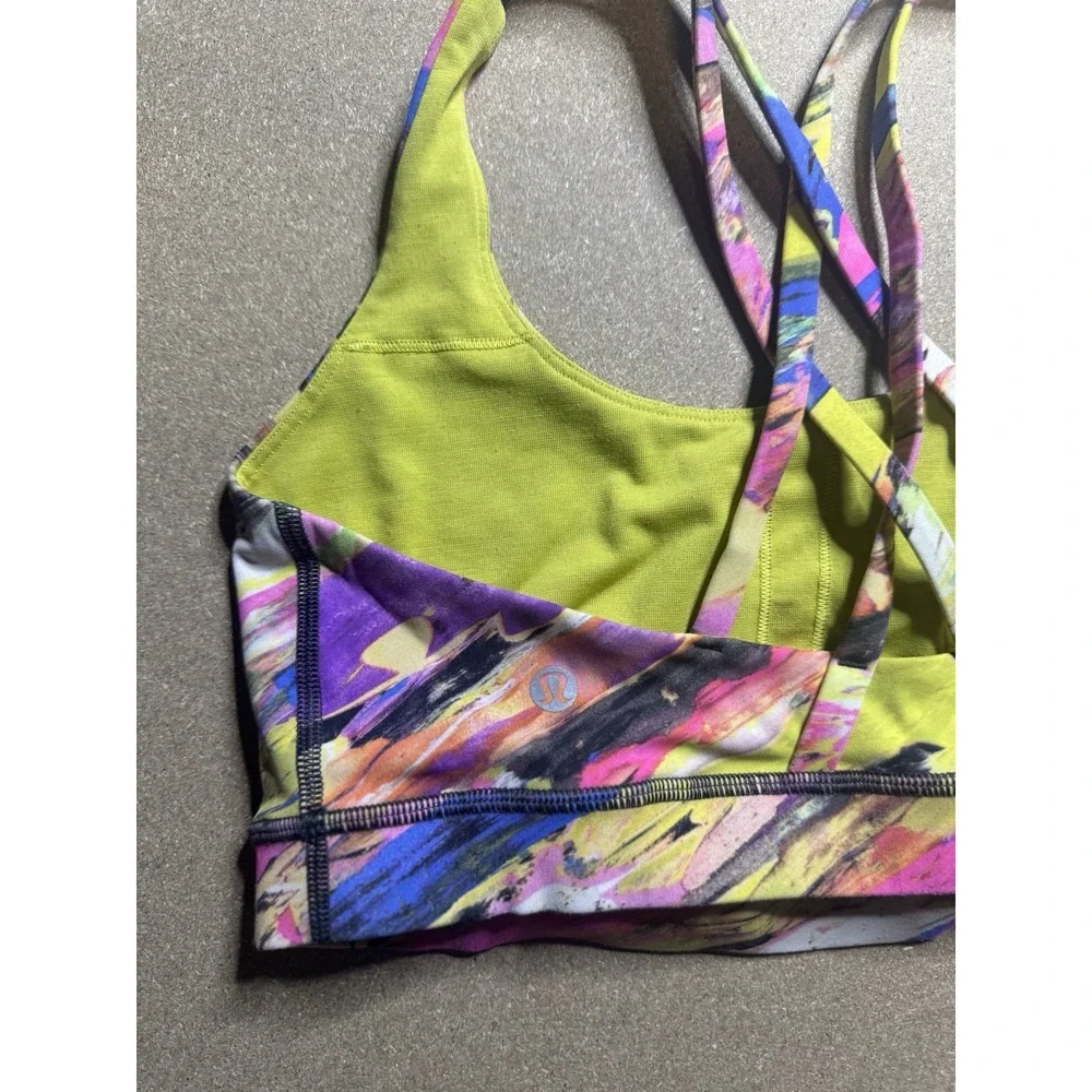 Lululemon Energy Bra Size 8 Medium Support, B–D‎ Cups Atmospheric Multicolor $77